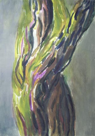 pień - obraz olejny