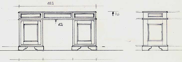 biurko projekt mebla