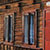 Myszyniec ulica w centrum miasta z drewnian� architektur�
