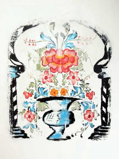 arabski kafelek ceramiczny w ornamenty