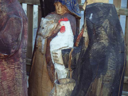 baba z kurą