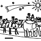 kolorowanka orszak trzech króli 