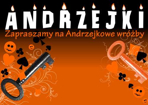 wróżby andrzejkowe  Andrzejki ogłoszenie