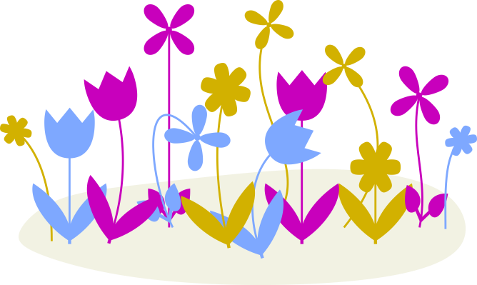 kwiatki rysunek wektorowy 