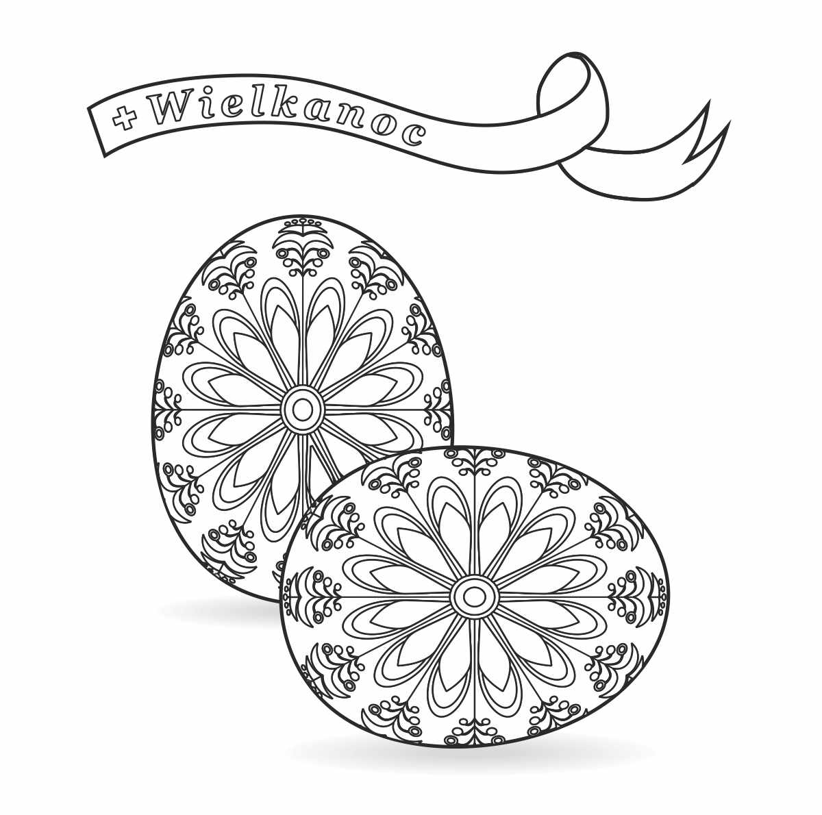 kolorowanka pisanka do pobrania