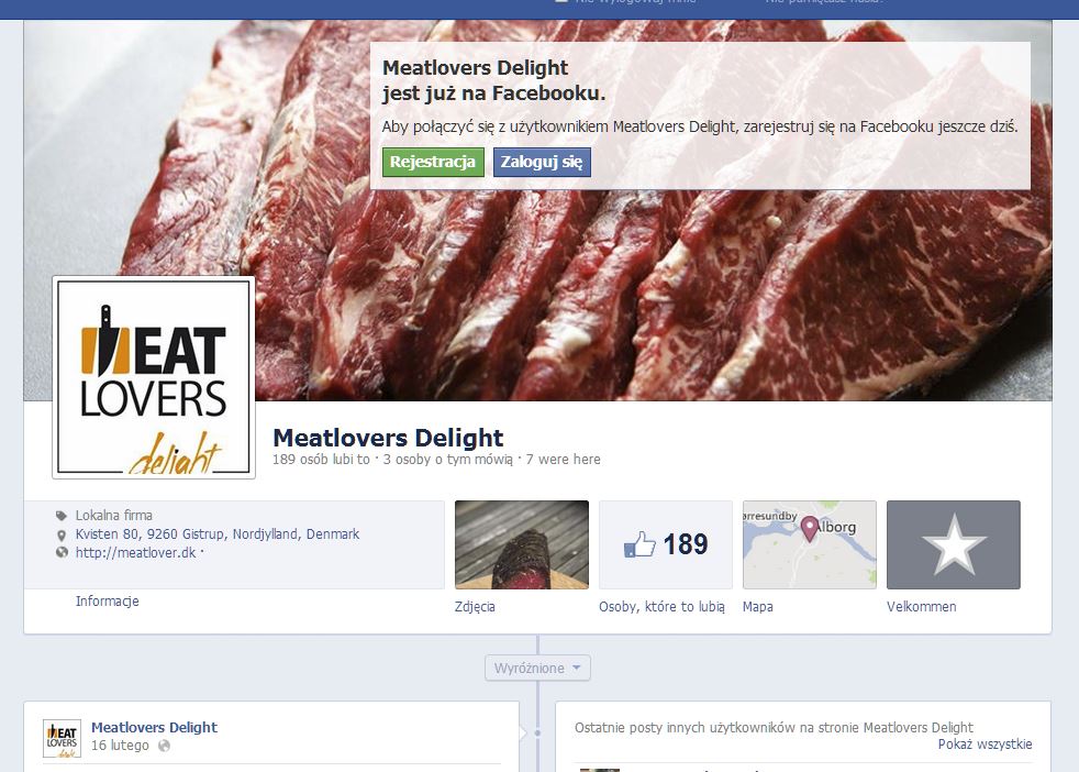 wykorzystanie logo na stronie facebook